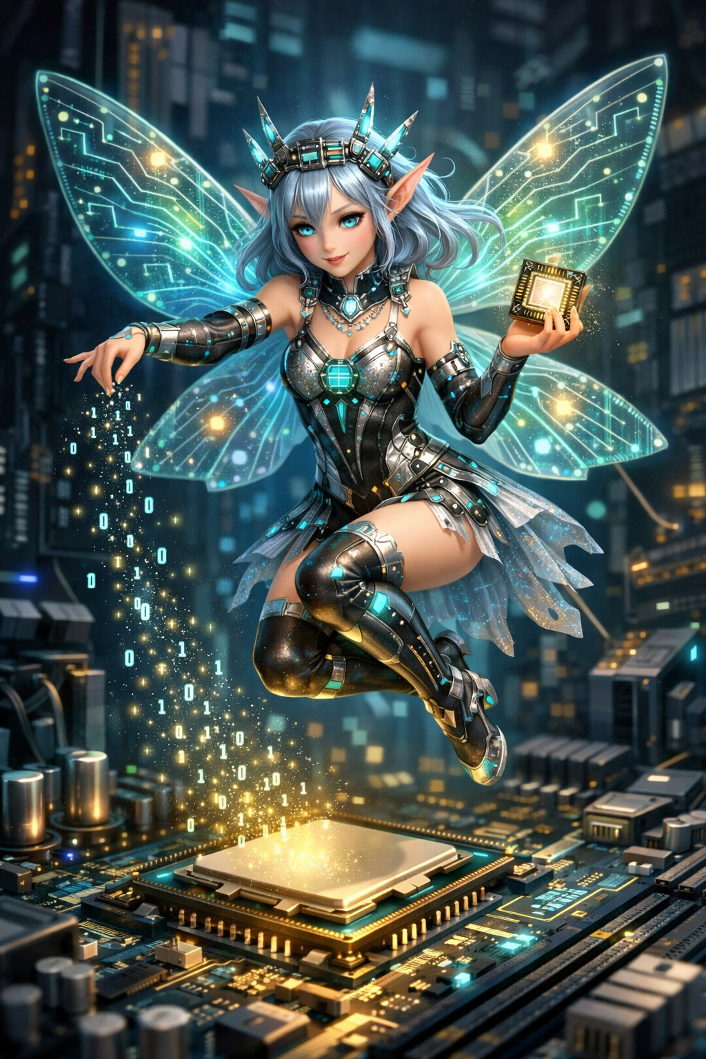 CPU Fairy game card art.